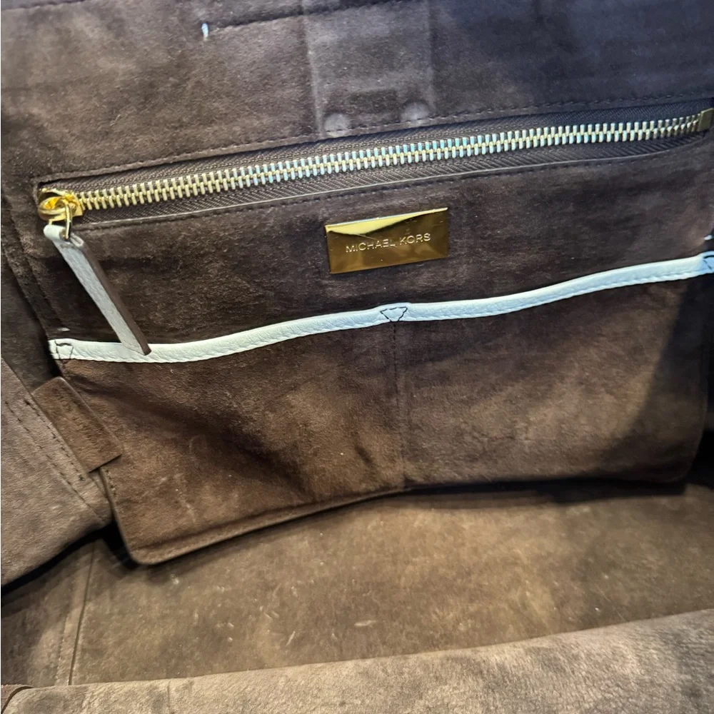 Rare Limited Edition Michael Kors Miranda White Leather/Shoulder Tote Bag EUC - Picture 4 of 16